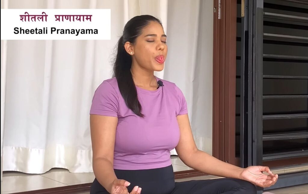 गर्भवती महिलाओ के लिए प्राणायाम Pranayam for Pregnat Woman शीतली प्राणायाम | Sheetali Pranayama IMAGE